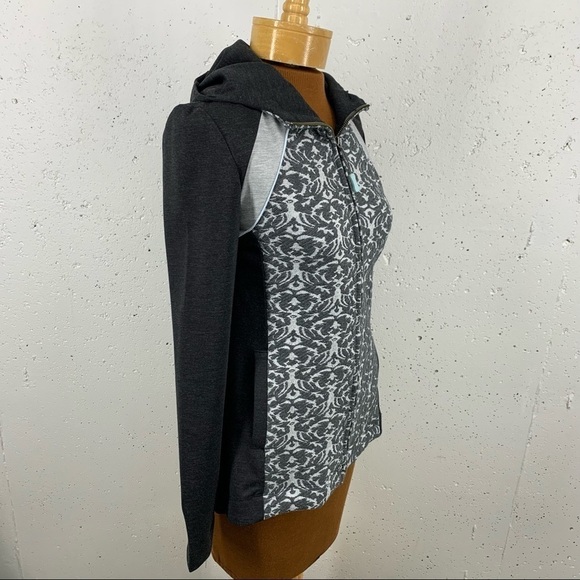 Anthropologie Pure + Good Size XS Gray Zip Up Hoodie Sweatshirt Jacket - Picture 6 of 11
